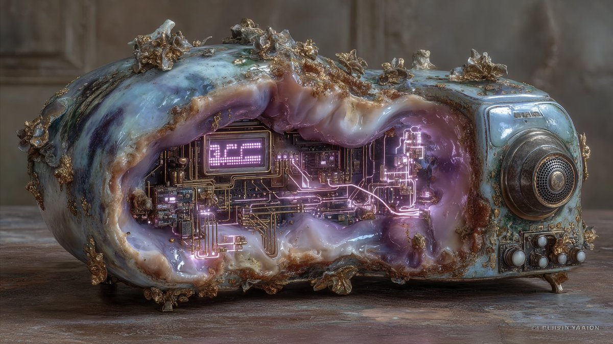 Synth_Cyborg's tweet image. It washed ashore humming signals no one could decode—until something answered back.

Would you turn the dial… or leave it buried?

#EchoesFromBelow #DeepSignal #AIArt