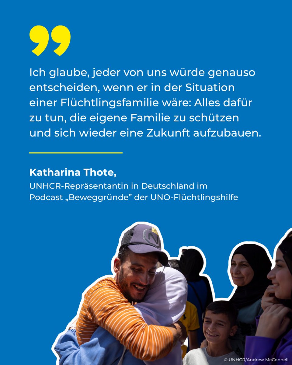 Wer flieht, sucht Schutz für sich und seine Familie. Doch fehlende Mittel für die Flüchtlingshilfe bedrohen genau diesen Schutz. Auswirkungen und Auswege thematisieren wir im Podcast „Beweggründe“ mit UNHCR-Repräsentantin Katharina Thote.

Jetzt reinhören: uno-fluechtlingshilfe.de/informieren/po…