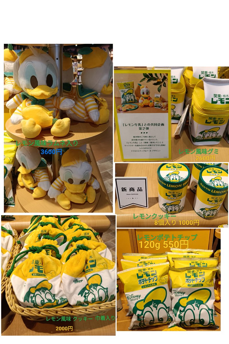 ディズニーストア　ドナルド 関東・栃木レモン ぬいぐるみ　ポーチ　おまけ付き Disney ドナルドダック レモンポーチ 関東・栃木レモン ディズニー