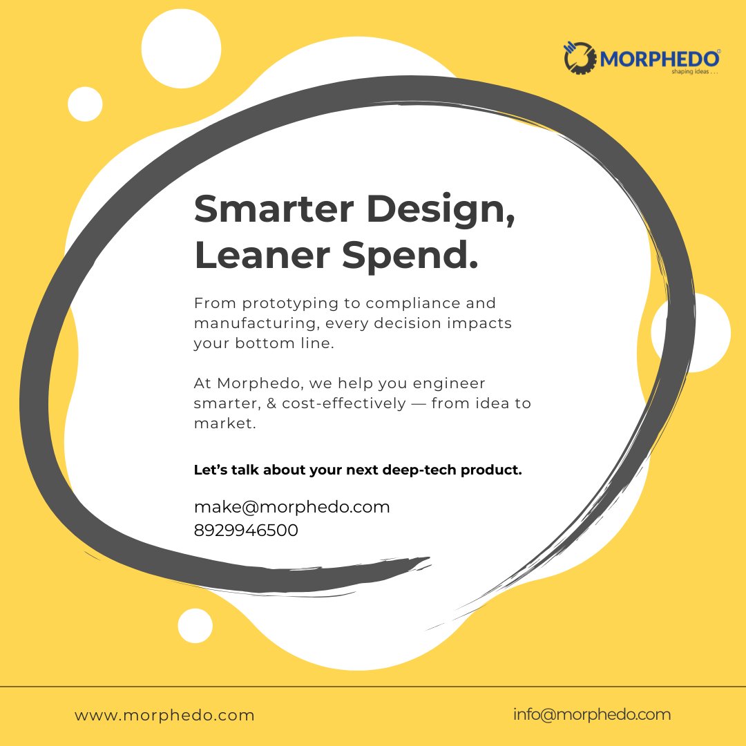 MorphedoIndia's tweet image. Small design choices in embedded systems can silently inflate your BOM by 50%+.From PCB layers to EMC certs, hidden cost drivers eat your margins. At Morphedo, we engineer smarter & leaner deep-tech products.
📩make@morphedo.com | info@morphedo.com
#DeepTech #IoT #EmbeddedSystem