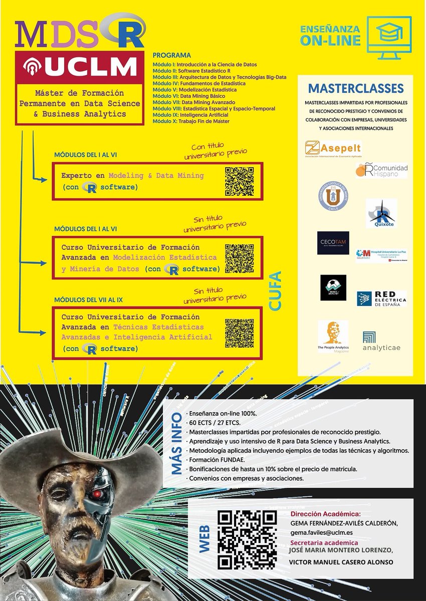 CEP_UCLM (@cep_uclm) on Twitter photo 📊 Aprende a interpretar grandes volúmenes de información, aplicar técnicas estadísticas avanzadas y tomar decisiones estratégicas basadas en datos.
🔗 Conoce todos los detalles y comienza tu transformación 👉 tinyurl.com/38ayan7t
<a href="/uclm_es/">Universidad de Castilla-La Mancha</a> 📊 Aprende a interpretar grandes volúmenes de información, aplicar técnicas estadísticas avanzadas y tomar decisiones estratégicas basadas en datos.
🔗 Conoce todos los detalles y comienza tu transformación 👉 tinyurl.com/38ayan7t
<a href="/uclm_es/">Universidad de Castilla-La Mancha</a>