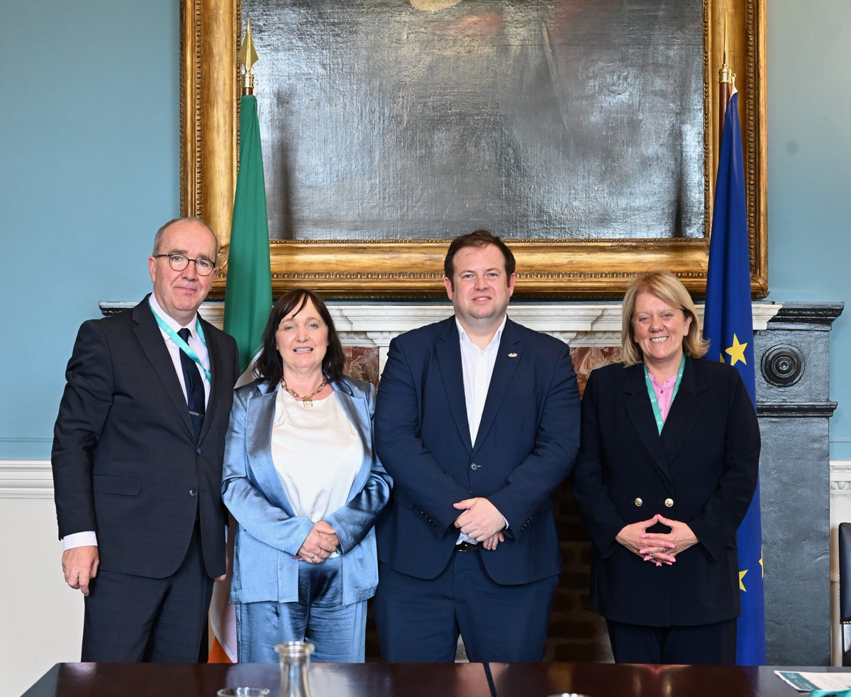 Houses of the Oireachtas - Tithe an Oireachtais (@oireachtasnews) on Twitter photo Yesterday in Leinster House, the UK Minister of State for Europe, North America and UK Overseas Territories Stephen Doughty MP <a href="/SDoughtyMP/">Stephen Doughty MP</a> met with the Cathaoirleach of the Committee on Foreign Affairs & Trade John Lahart TD and members of the Committees on EU & Foreign Affairs. Yesterday in Leinster House, the UK Minister of State for Europe, North America and UK Overseas Territories Stephen Doughty MP <a href="/SDoughtyMP/">Stephen Doughty MP</a> met with the Cathaoirleach of the Committee on Foreign Affairs & Trade John Lahart TD and members of the Committees on EU & Foreign Affairs.