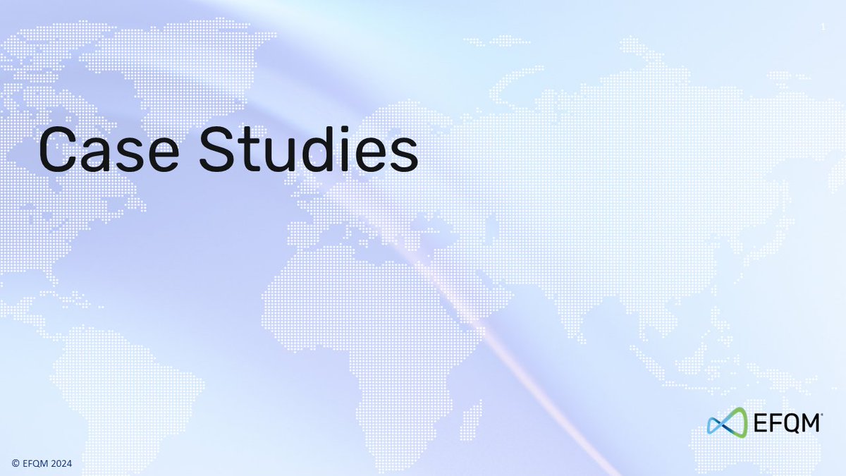 Read first-hand how The EFQM Model helped drive improvements with these leading companies bit.ly/3PLoBpU

Want to start your own EFQM journey? Book an introductory meeting bit.ly/3zqGbwd