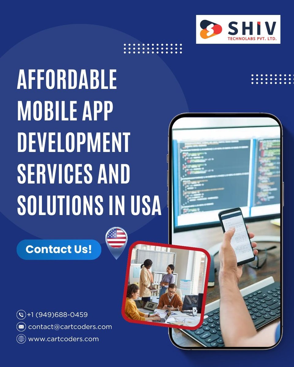 🚀 𝐋𝐨𝐨𝐤𝐢𝐧𝐠 𝐟𝐨𝐫 𝐛𝐮𝐝𝐠𝐞𝐭-𝐟𝐫𝐢𝐞𝐧𝐝𝐥𝐲 𝐦𝐨𝐛𝐢𝐥𝐞 𝐚𝐩𝐩 𝐝𝐞𝐯𝐞𝐥𝐨𝐩𝐦𝐞𝐧𝐭 𝐢𝐧 𝐭𝐡𝐞 𝐔𝐒𝐀?

Shiv Technolabs brings smart solutions tailored for startups and growing businesses. 👨‍💻📱

🌐 shivlab.com/mobile-app-dev…

#shivtechnolabs #knightcoders