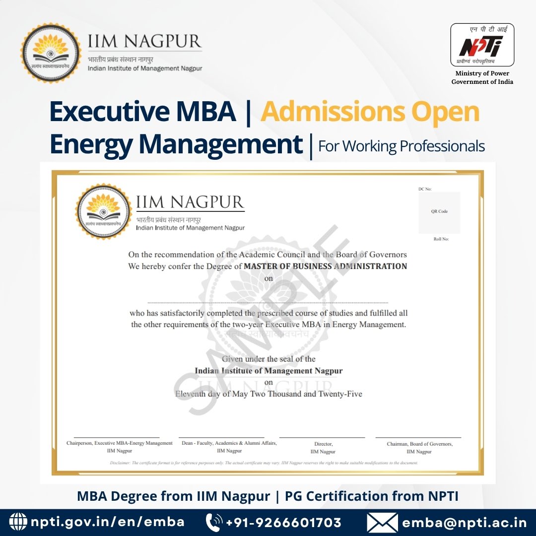 Admissions Open | 2025 - 27

A unique transformational MBA designed to create future leaders in Energy Sector. 

Register your interest:
lnkd.in/gtP86-vz

Download brochure:
lnkd.in/gJfS_BJy

#MBA #ExecutiveMBA #EnergyLeadership #Sustainability 
#EnergyTransition