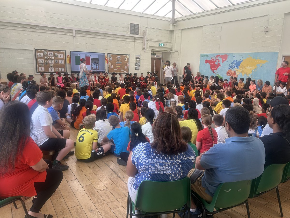 What a glorious assembly and what a view! Sports Day, we are ready for you!