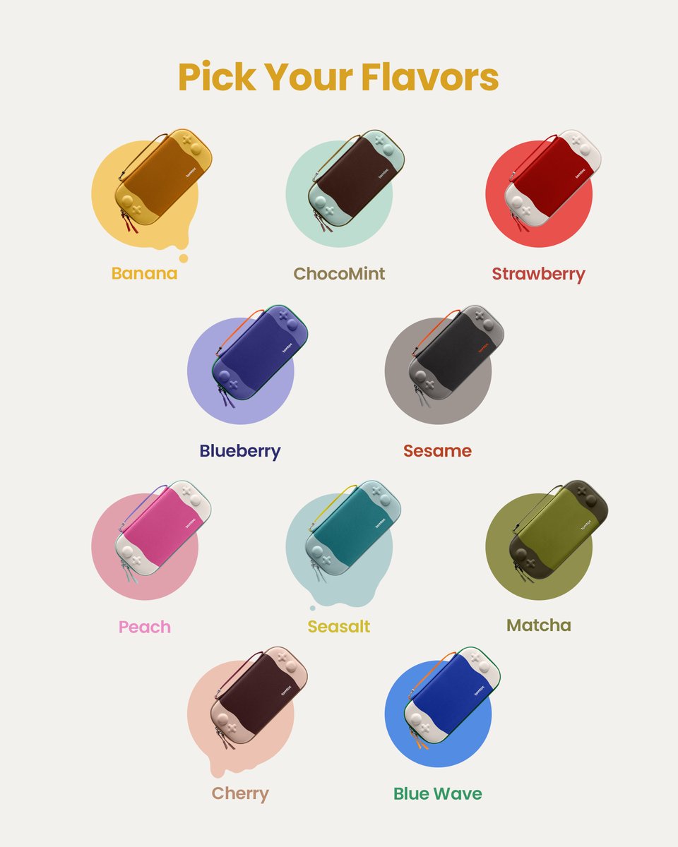 tomtoc_official's tweet photo. Too cool to handle!🧊 

Inspired by🍦, we froze that sweet summer vibe into our new #Switch2 case — sleek, slim, and protective as always: https://t.co/e60ZhReAAf

🔄Repost+comment your fave flavor, we’ll pick one to “taste” 😉 https://t.co/NzMNgHTxfN
