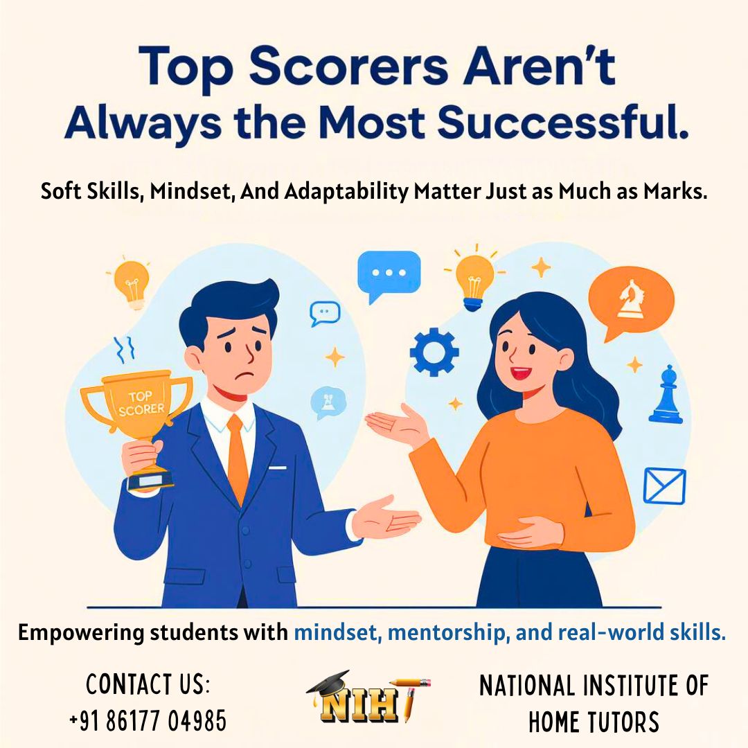 nihthometutor's tweet image. Top Scorers Aren’t Always the Most Successful

In today’s world, marks matter — but so do mindset, soft skills, and real-world adaptability.

📞 Contact us: +91 86177 04985

#StudentSuccess #SoftSkillsMatter #FutureReady #HomeTutors #21stCenturySkills #EducationWithPurpose