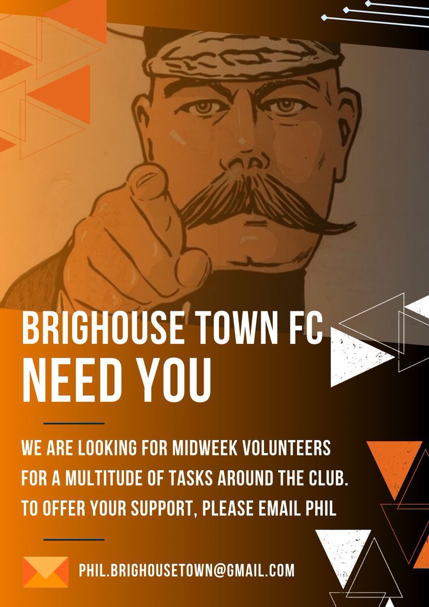 Retired? Spare time on your hands? Would you like to join a group of volunteers working around the football ground? Every Tues and Thurs, please email Phil.brighousetown@gmail.com for further details