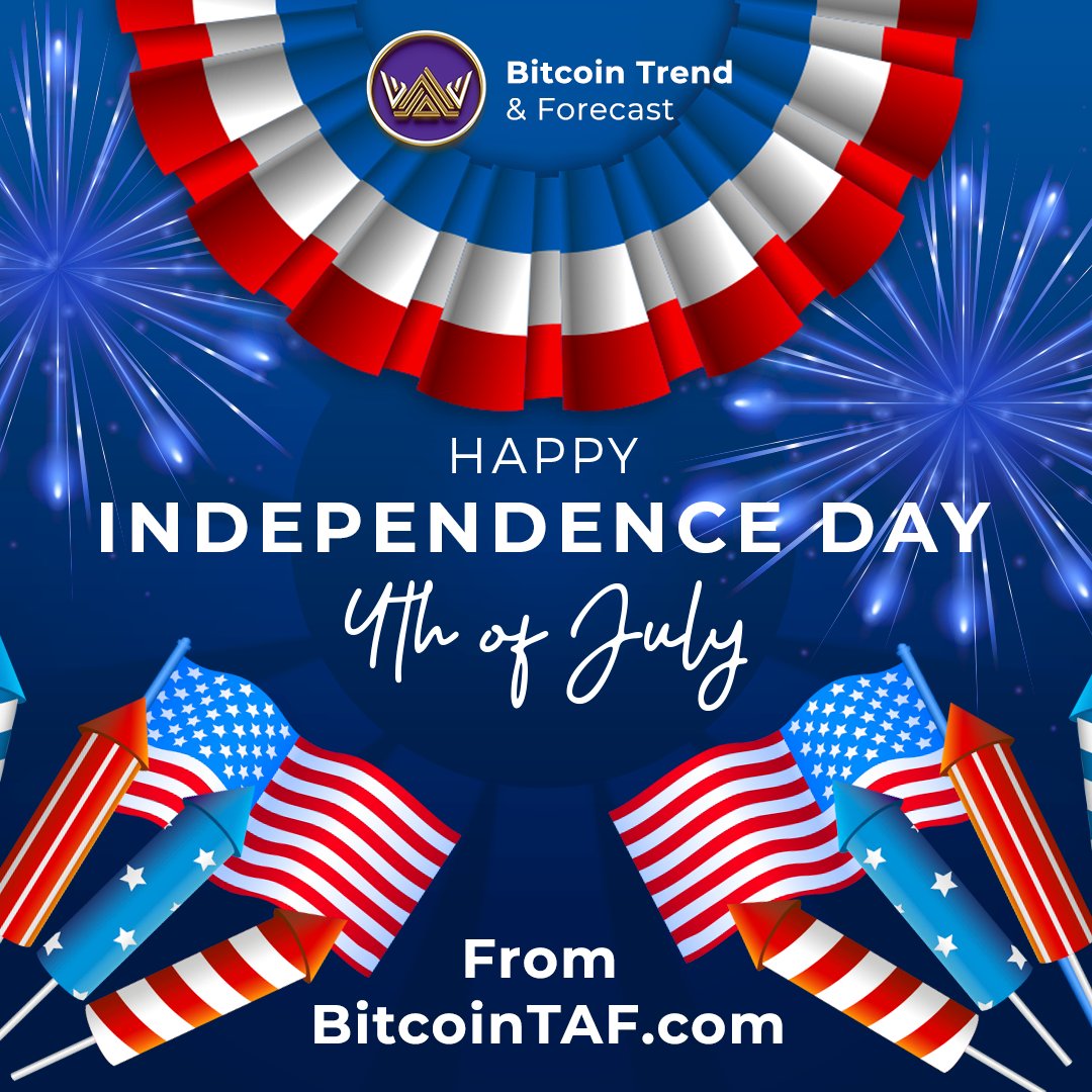 bitcointrendandforecast (@bitcointaf) on Twitter photo To our cherished American <a href="/bitcointaf/">bitcointrendandforecast</a> members, Happy 4th of July! 🇺🇸
From all corners of the globe, we join you in celebrating the spirit of independence, unity, and freedom that defines this special day.
Enjoy the fireworks, gatherings, and moments of pride with loved ones! To our cherished American <a href="/bitcointaf/">bitcointrendandforecast</a> members, Happy 4th of July! 🇺🇸
From all corners of the globe, we join you in celebrating the spirit of independence, unity, and freedom that defines this special day.
Enjoy the fireworks, gatherings, and moments of pride with loved ones!