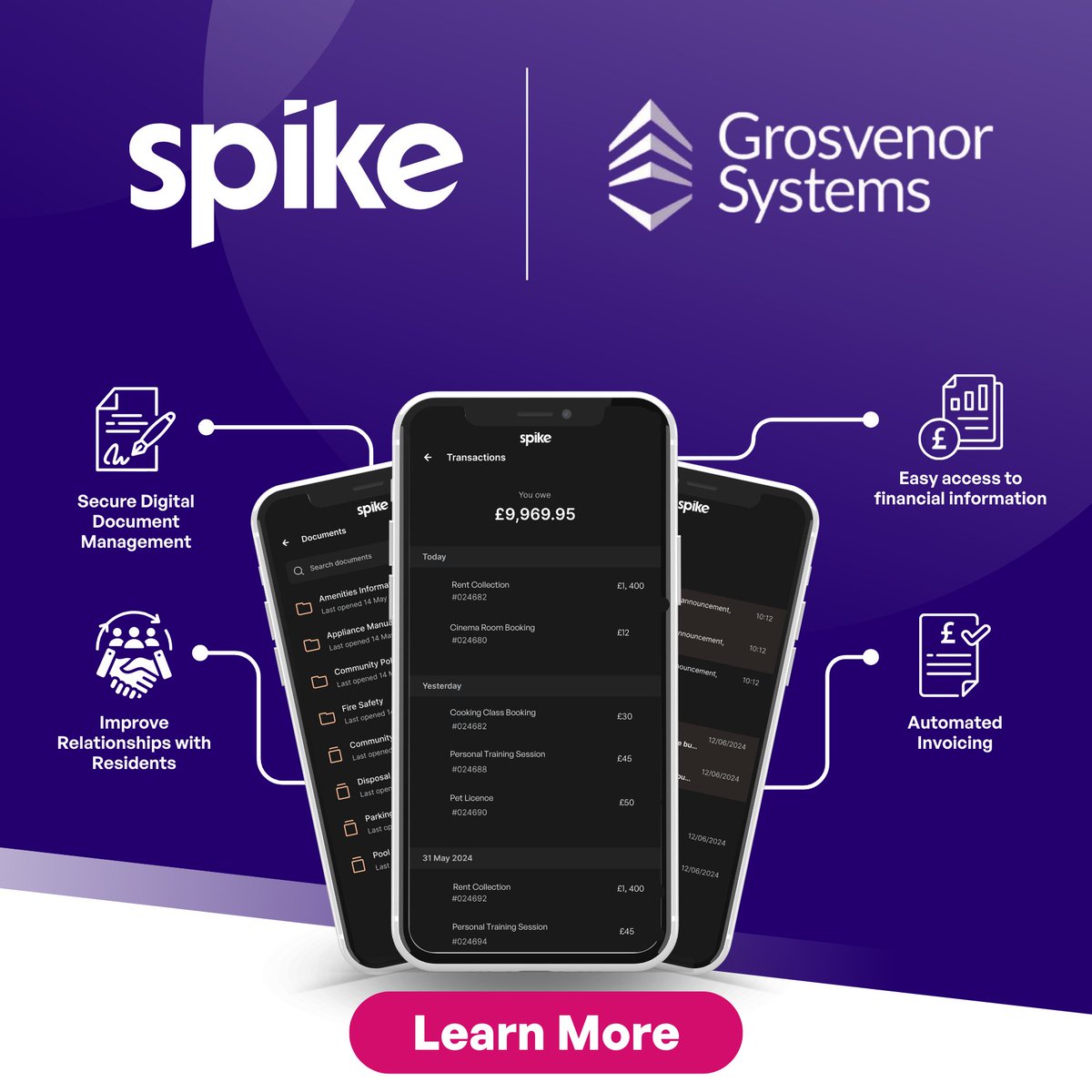 <a href="/SpikeGlobal/">Spike</a>'s powerful integration with leading financial reporting and #PropertyManagement product,  <a href="/PropmanSoftware/">Propman by Grosvenor Systems</a> has enabled residents and staff to benefit from an enhanced, simplified experience 📝🏢

Learn more 🔽
🔗 hubs.li/Q03vTmNf0

#PropTech #SpikeLiving