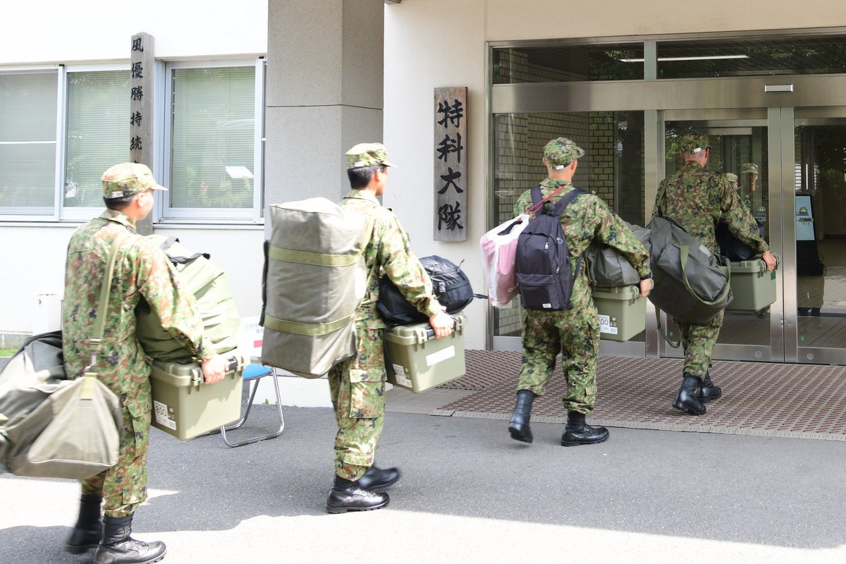 新隊員教育開始】 将来を担う若者たちが、習志野駐屯地に着隊しました