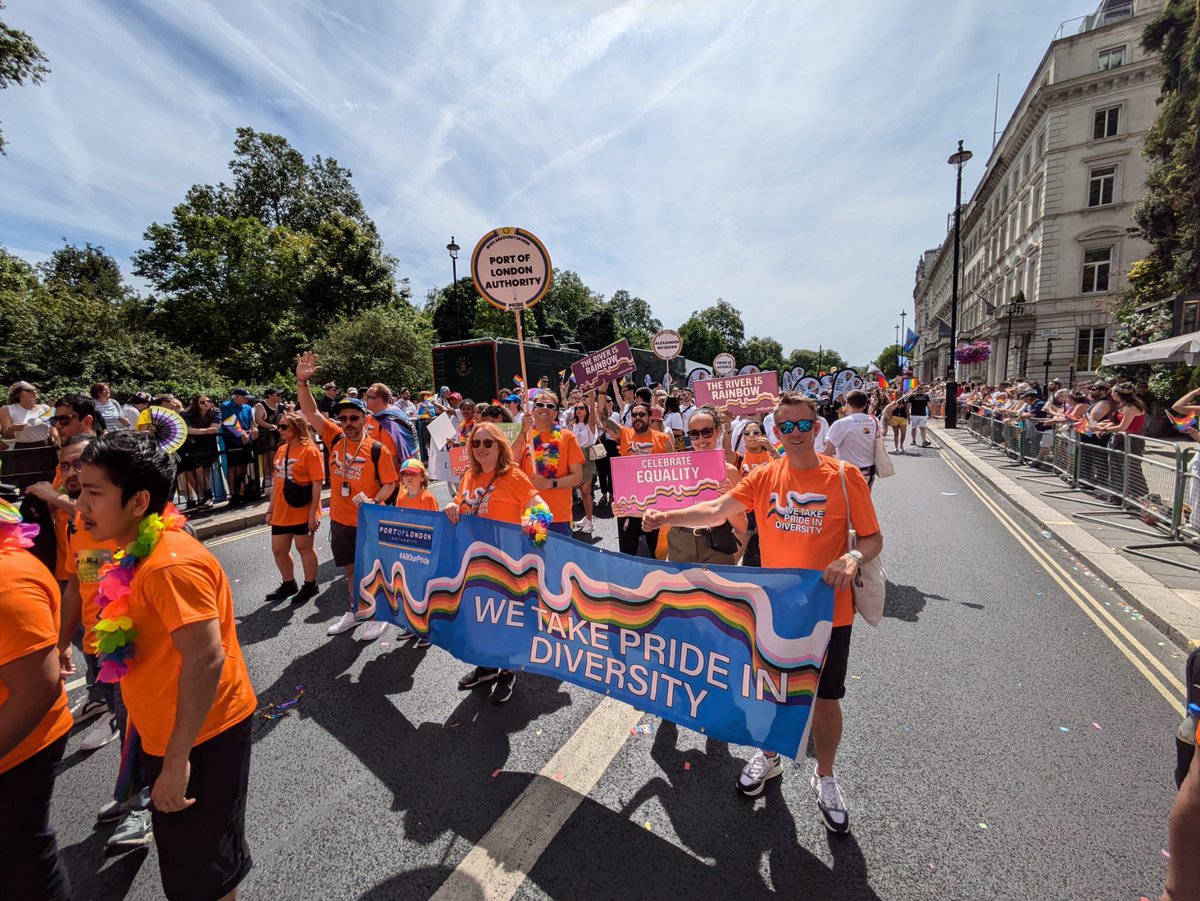 Keep an eye out for our fantastic PLA colleagues taking part in the London Pride parade tomorrow! 🏳️‍🌈

We’re proud to support and celebrate Pride.

#London #Kent #Essex #ThamesEstuary #RiverThames #PortOfLondon #LondonPride #Pride