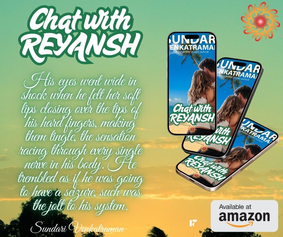 sundarivenkat's tweet image. CHAT WITH REYANSH #ChatwithReyansh #romanceclub #SundariVenkatraman #KindleUnlimited #audiobooks #audible amazon.com/dp/B0F9XHF4FM She nodded vigorously, unaware of the dancing tendrils of hair which caught the avid attention of the man who was watching her closely, catching every…