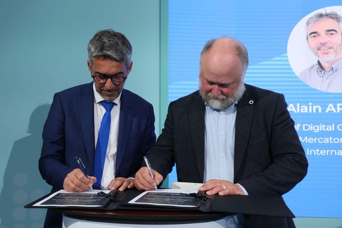 MercatorOcean's tweet image. 🌊🛰️ Mercator Ocean & @eumetsat sign a new long-term partnership to boost ocean forecasting, climate services & sustainable resource management using satellite data & digital ocean systems.
The agreement was initially discussed on 9 June at #UNOC3.
🔗 mercator-ocean.eu/mercator-ocean…