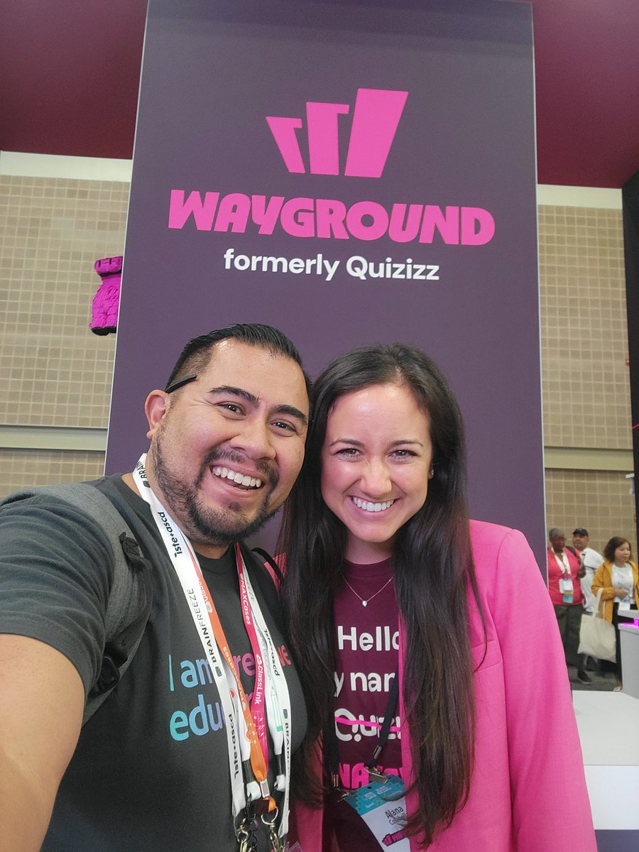 J Yepez (@jyepez_tech) on Twitter photo No other way to finally meet <a href="/AlanaColabella/">Alana Colabella</a> irl then at the <a href="/waygroundai/">Wayground (formerly Quizizz)</a> booth! No other way to finally meet <a href="/AlanaColabella/">Alana Colabella</a> irl then at the <a href="/waygroundai/">Wayground (formerly Quizizz)</a> booth!