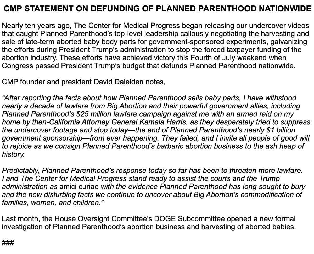 Read the full statement here: centerformedicalprogress.org/2025/07/cmp-st…