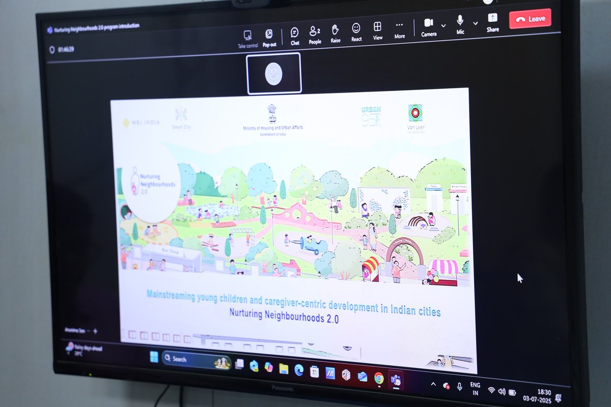 MC_GWMC's tweet photo. ⭐️ VC conducted sharing overview of Nurturing Neighbourhoods program and GWMC's efforts towards young children & caregiver-centric urban development. Warangal, one of the top 10 cities in the program will continue making efforts to mainstream the lens, next steps discussed.
@SmartCities_HUA @BvLFoundation @Urban95cm
@RushdaMajeed @Secretary_MoHUA
@JSecretary_SCM @Madpai @JayaWRI @TelanganaCMO @TelanganaCS
 @Collector_HNK @Collector_WGL
@revanth_anumula @INC_Ponguleti
@PrlsecyMAUD @cdmatelangana
@chahat_bajpai @IPRTelangana
#NurturingNeighbourhoods #Urban95 #EarlyChildhood #EarlyChildhoodMatters #0to5 #UrbanDevelopment #ParentalWellbeing #ResponsiveCaregiving #WhatParentsNeed #GoodStart #ListeningToParents