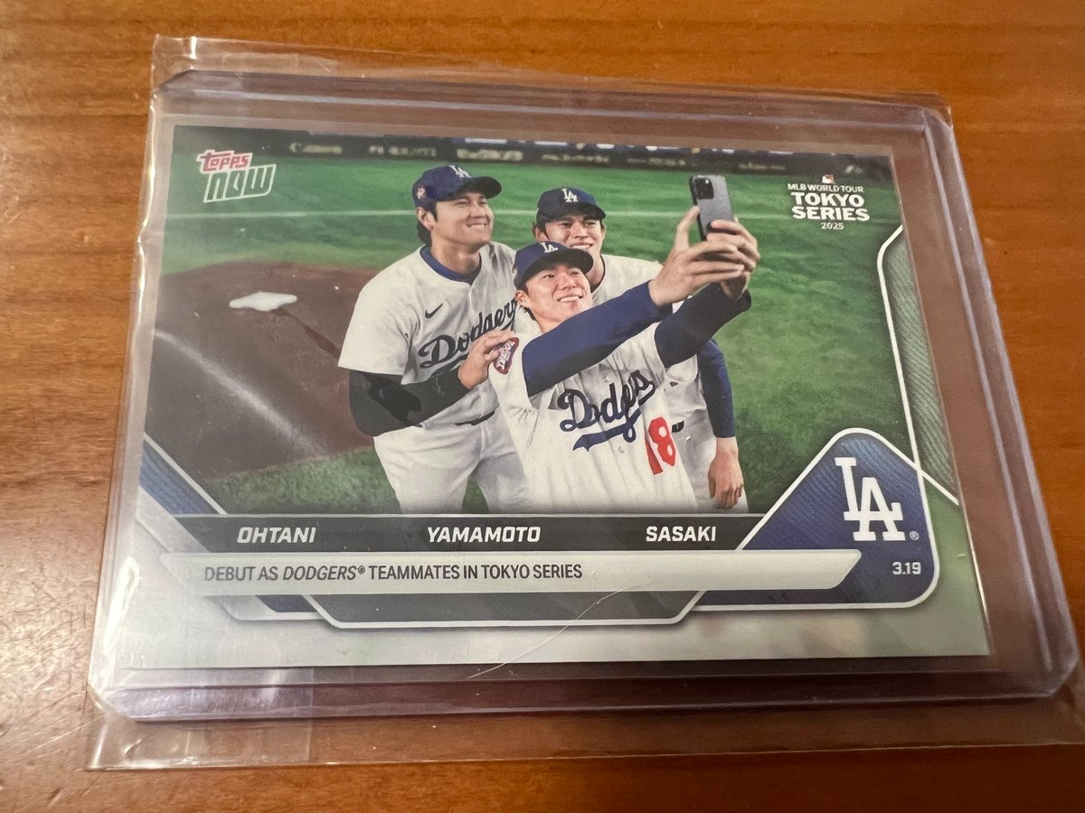 usbuyer's tweet image. 2025 Topps Now Tokio Series #7SP Shohei Ohtani Yoshinbu Yamamoto Roki Sasaki MR1

アメリカのeBayからベースボールカードを転送したお客様より到着報告いただきました！

ebayから商品仕入れはeBay転送ツールを使うと簡単です。

自分で落札・購入
⇩
米オレゴン州の倉庫に商品が集まる
⇩