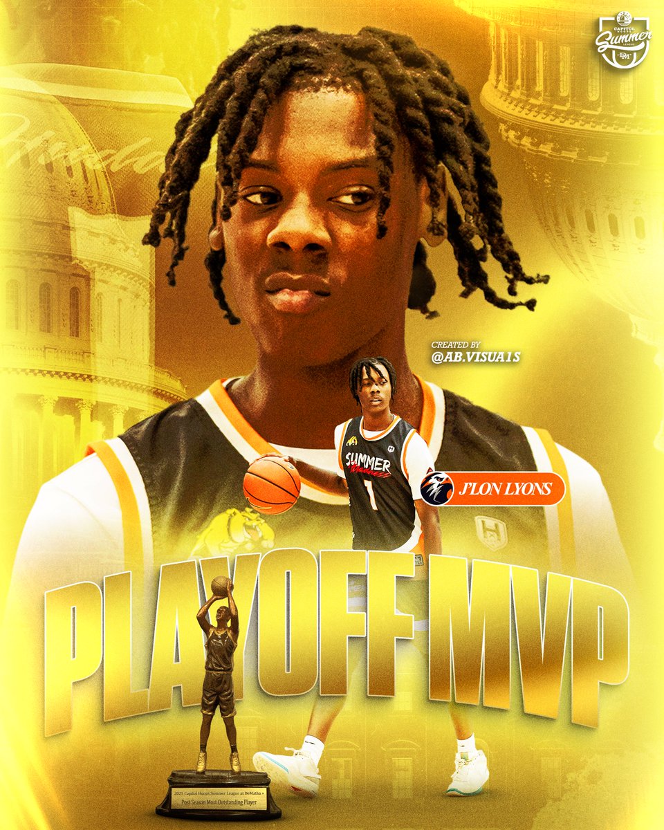CapitolHoopsSL's tweet image. Your 2025 Playoffs Most Valuable Player goes to J’Lon “Lonnie” Lyons who averaged 16 pts, 6.7 rebs, 7 ast and 2.5 steals on an efficient 57.8% FG through 4 playoff games. @2lonnie__ @CG_Basketball