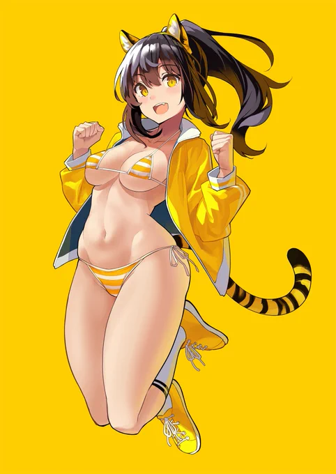 以前描いた虎娘のイラストが、恋恋様によってフィギュア化され販売されます! ↓あみあみ様で予約できますのでどうぞよろしくお願いします～! 可愛さと透明感が凄いです! ちょび美ちゃんをどうぞよろしくお願いします〜!