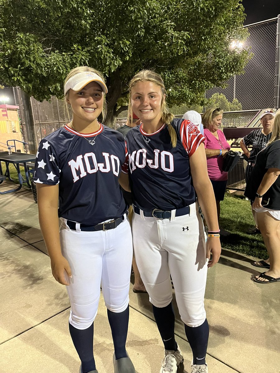 These two competed tonight in the 16U Futures game and both were DOMINANT! We are so proud of you, Avary &amp; Addison! Way to rep the M! 🧡💙 <a href="/AvaryStockwell/">Avary Stockwell</a> <a href="/AddisonDeroche/">Addison DeRoche 2027</a> <a href="/COSparkFire/">CO 4th of July</a> <a href="/BSherSB/">Barb Sherwood</a>