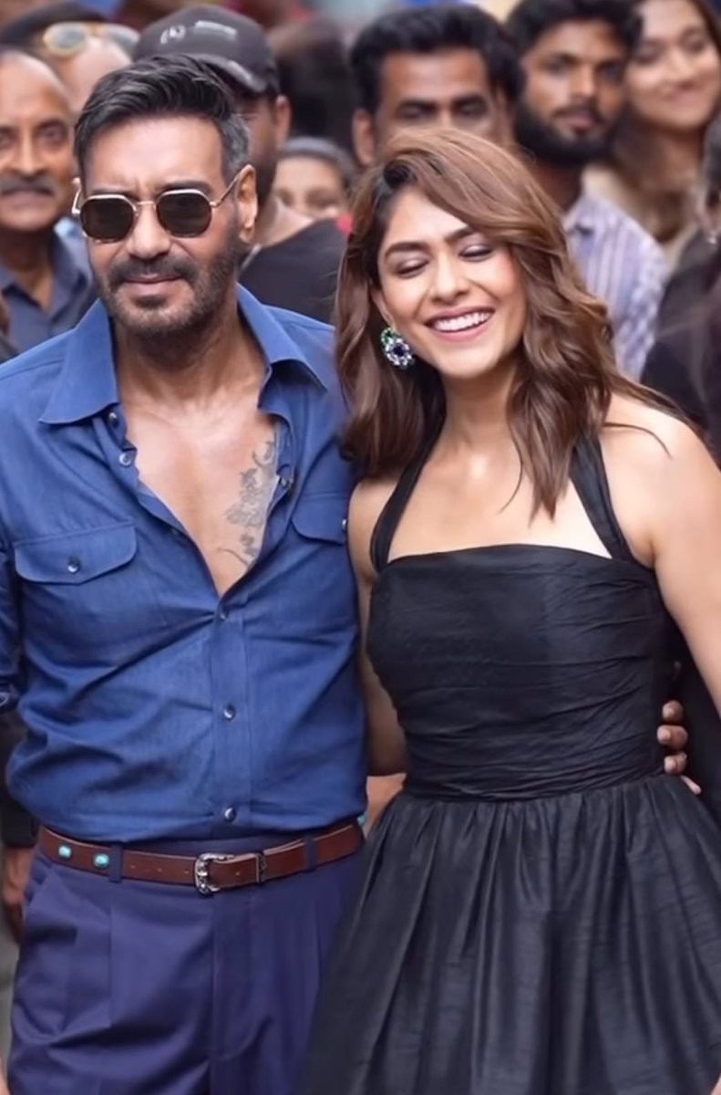 MrunalKSays's tweet photo. Ajay Devgn and Mrunal Thakur #SonOfSardaar2 https://t.co/tFuQ0TARNM