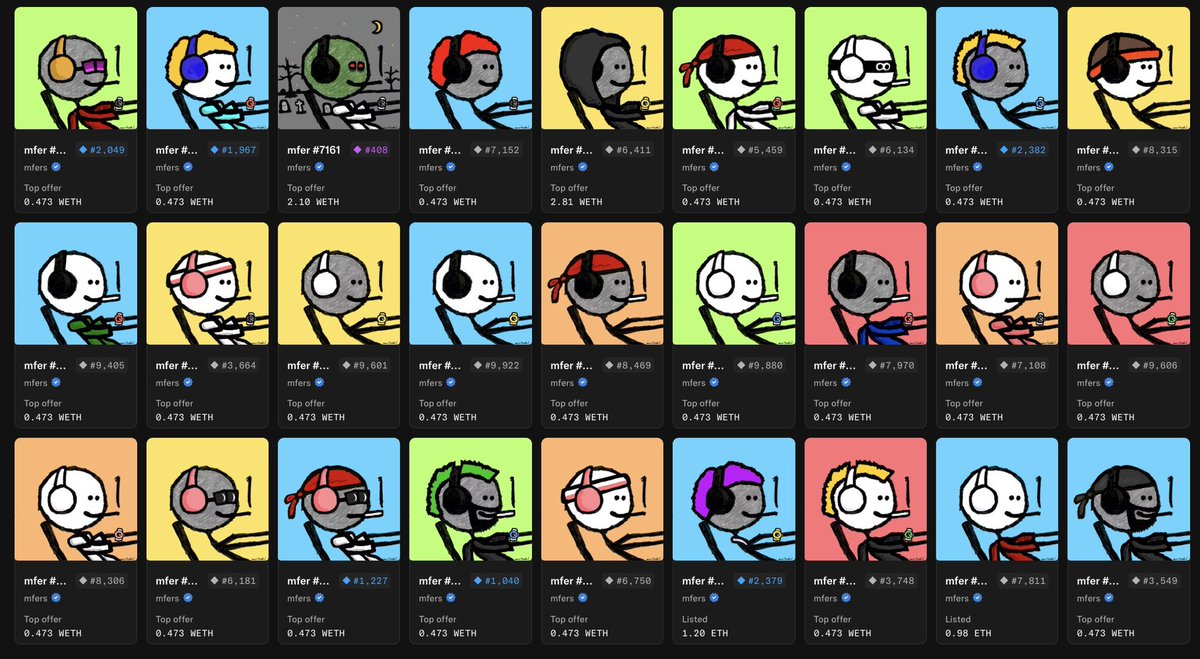 If you don’t have any mfers I honestly don’t know what to tell you. 

Medium to long term they flip all pfp projects other than 2