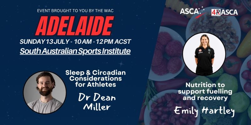 Exclusive sleep and nutrition workshop in Adelaide on Sunday 13 July 2025 at South Australian Sports Institute from 10 AM ACST

Grab your ticket here - strengthandconditioning.org/workshops/2507…