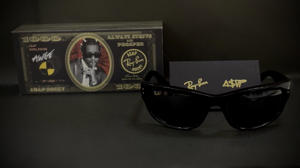 look_factory's tweet photo. RAY-BAN【BLACKED OUT COLLECTION】
MEGA BALORAMA
RB2289 6826J5 63-19

世界的アーティストA$AP Rocky(エイサップ・ロッキー)ディレクションの特別な限定モデル🔥レイバンの人気定番サングラスたちが独創的デザインとなって新たに登場しました📷
#メガネサロンルック #サッポロファクトリー https://t.co/qY9jH1wHiU