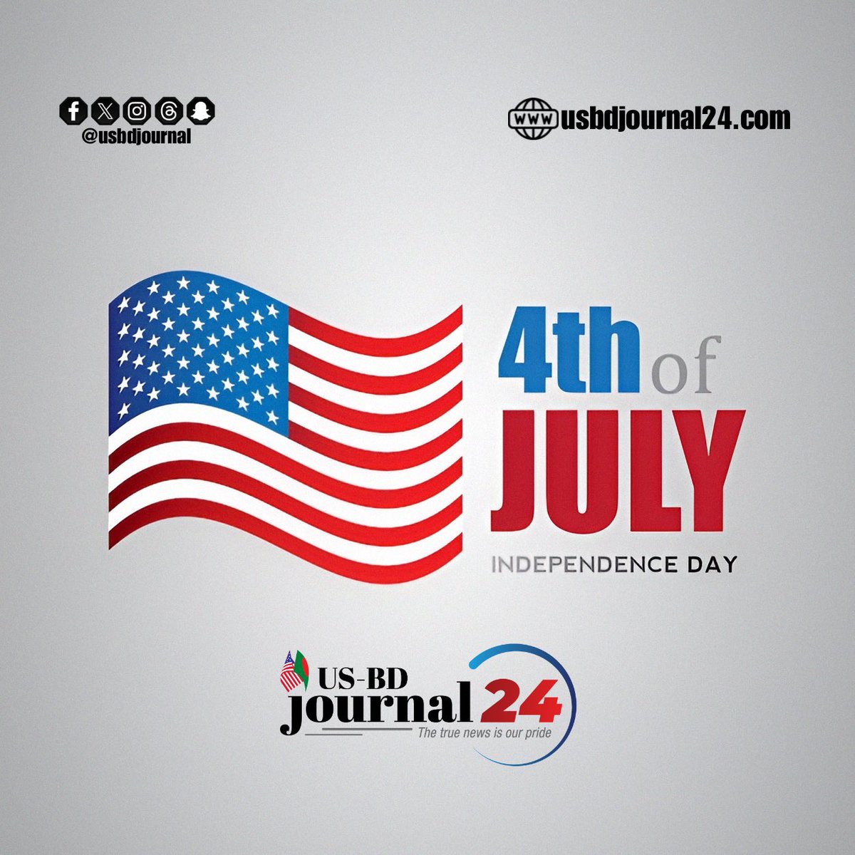 usbdjournal's tweet photo. Happy 4th of July 🇺🇸🎉

#usbdjournal24 #usbdjournal #fypviral #Bangladesh #newyork #usa #NEWSmedia https://t.co/rR8suQ5yMF
