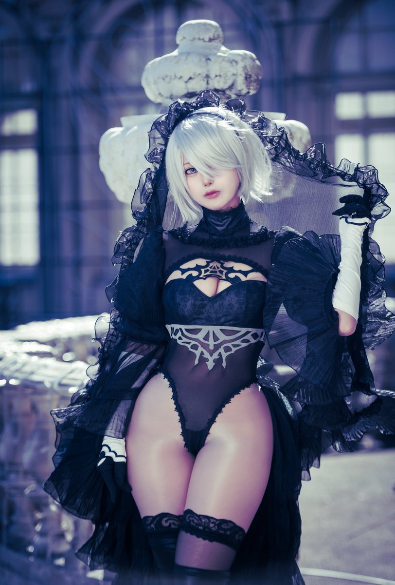 📣再入荷のお知らせ 🖤ニーア オートマタ 2B 黒・同人花嫁