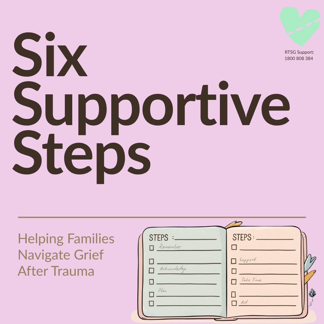 rtsgnsw's tweet image. Grief after road trauma is hard to navigate. Over the next 6 weeks we’ll share 6 Supportive Steps to help families on this journey. You’re not alone. Free 24/7 support, counselling, peer groups.
1800808384 roadtraumasupportnsw.org