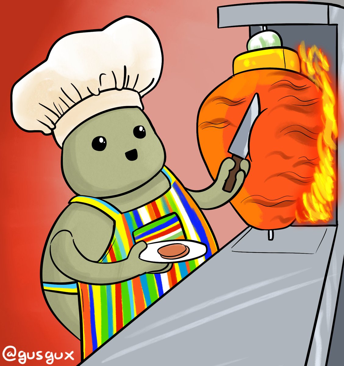 "<a href="/mariagamesa/">🌞</a> un Tiny Chef preparando taquitos al pastor"

:) #HoraDeLosGarabujos