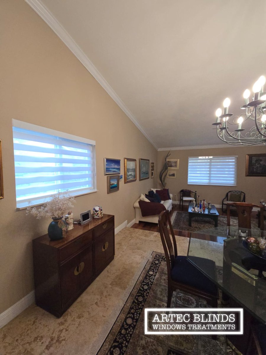 ArtecBlinds's tweet photo. New installation ready! 🙌✨

Want this look in your home? 💬 
📱 7866672311
Message us and transform your space today!
#ZebraShades #StylishInteriors #SpaceTransformation https://t.co/kAMhJCpZ9p