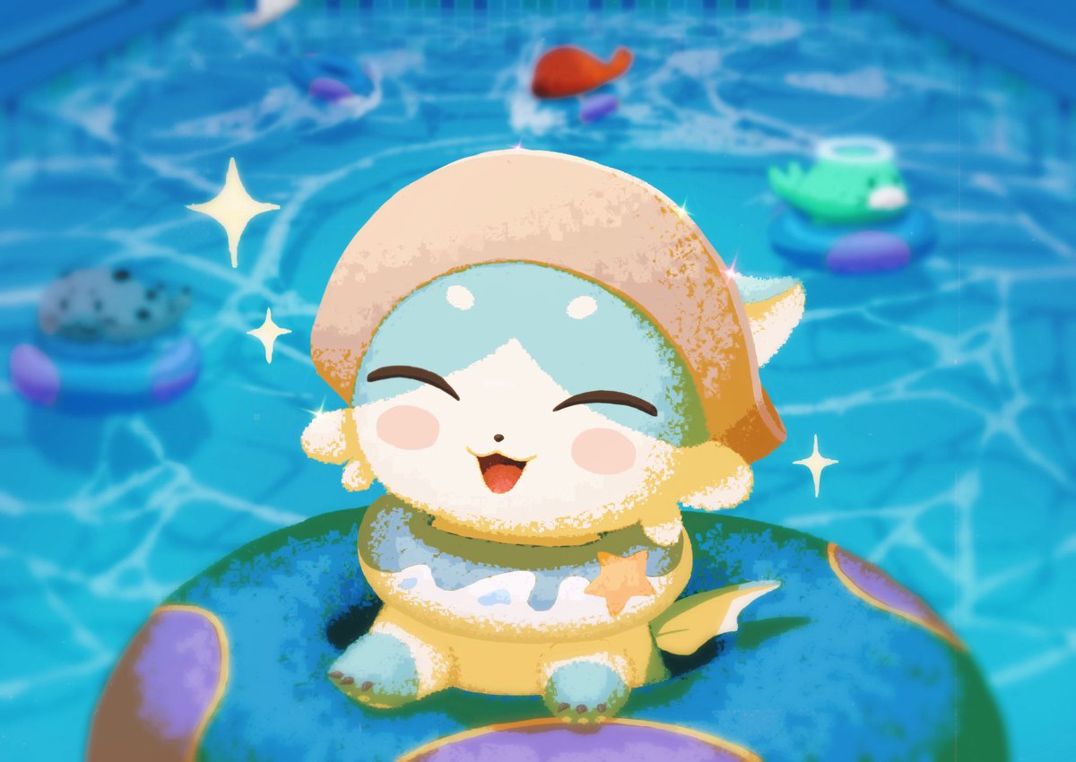 illustratorsFUN's tweet photo. 「夏」をテーマにしたイラスト企画!
本日の作品はこちら!
崩壊スターレイルのポポンとアザラシです! https://t.co/IU8oePq3M1