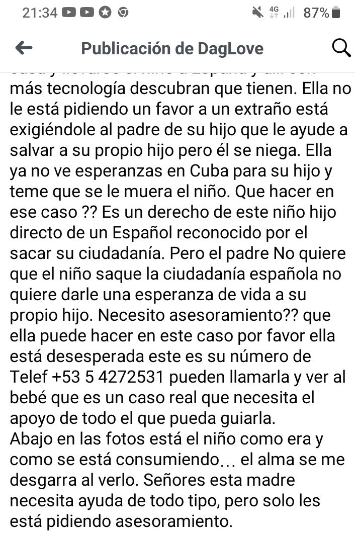 a ver si el gran HP español que tuvo un hijo aca y inscribió necesita ayuda medica en España y se niega  asumir ....