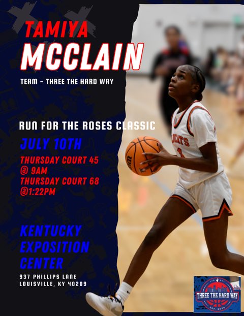 The 10th-12th I will be playing in the Run For The Roses classic. My schedule is below, please come watch play if you will be attending!!