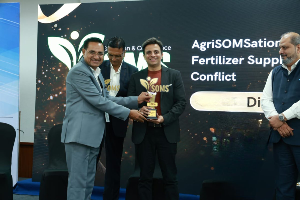 Our CMD, Dr. Rahul Mirchandani, is presenting a groundbreaking advocacy policy on “Reimagining FCO — From Control to Innovation”, along with a One Nation One Licence policy  at SOMS (Soluble &amp; Organic Fertilisers, Micronutrients &amp; Stimulants) Conference- Gandhinagar. #ariesagro