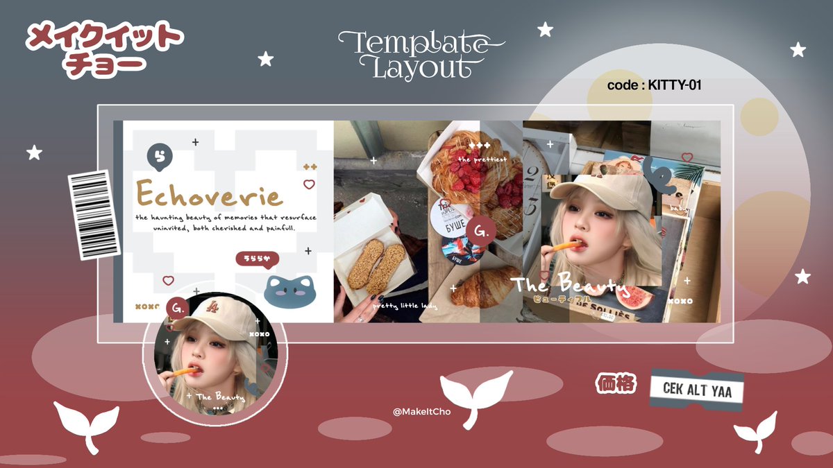 MakeItCho's tweet image. Help repost ? Terimakasih ♡

Haloo, aku punya 10 template layout dark yang bisa diorder malam ini pukul 19.15 via dm. 

Layoutnya nfs ya. 

Untuk yang mau tanya-tanya dulu boleh dm aku ♡

#zonauang