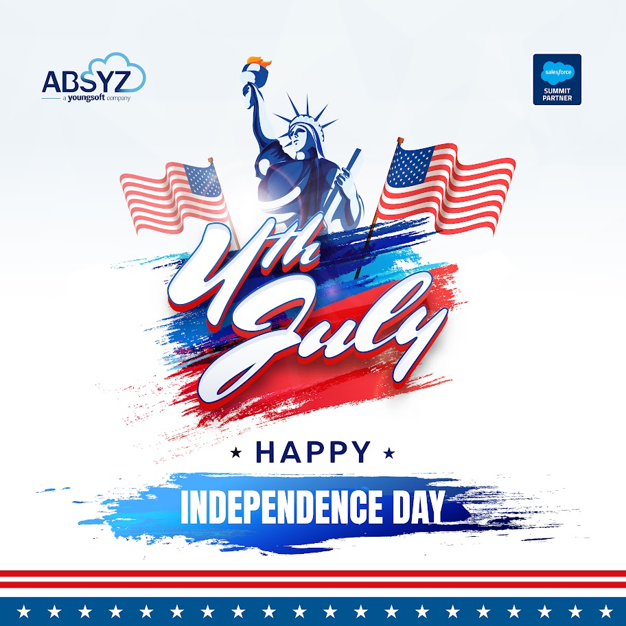 Bold dreams. Brave hearts. Free minds.

Here’s to the spirit that built and keeps pushing a nation forward.

Happy 4th of July! 🇺🇸

#IndependenceDay #4thOfJuly #Freedom #USA #Salesforce #SummitPartner #ABSYZ