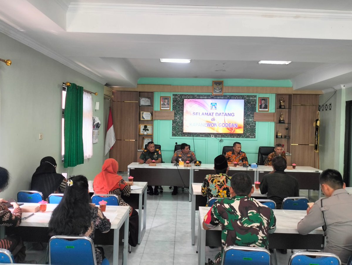 Danramil 16/Godean Hadiri Rakor Peringatan HUT RI Ke 80 Tingkat Kapanewon