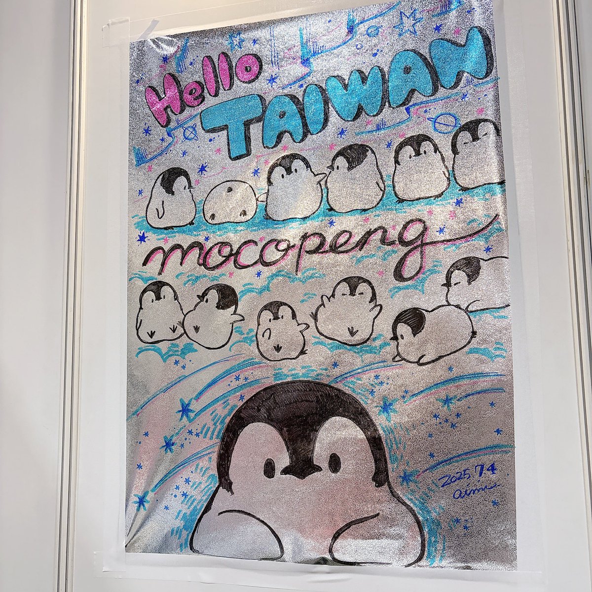 朝からライブペイントしました
（タペストリー持って来れなかったので…）