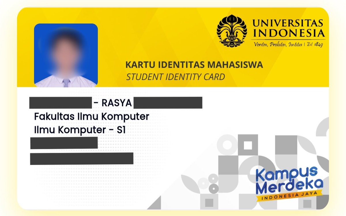 velouraz's tweet image. Akhirnya bisa masang foto ges.. Bagus bgt  kartu nya 💙❤️
#fasilkomui #ilmukomputer