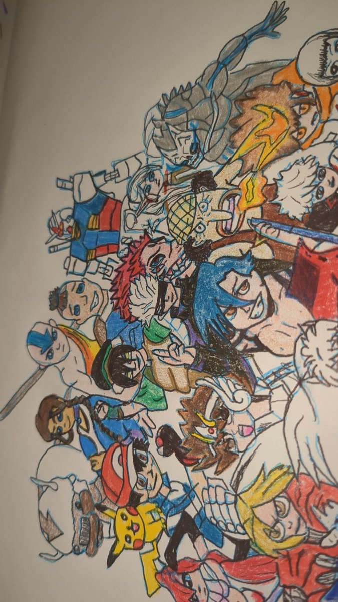 Skylar4Jade's tweet photo. I'm nearly done with my drawing!.. for now lol idk if I'll add more or leave it as is ๐ค #anime #oklah https://t.co/7wIK63p2Gp