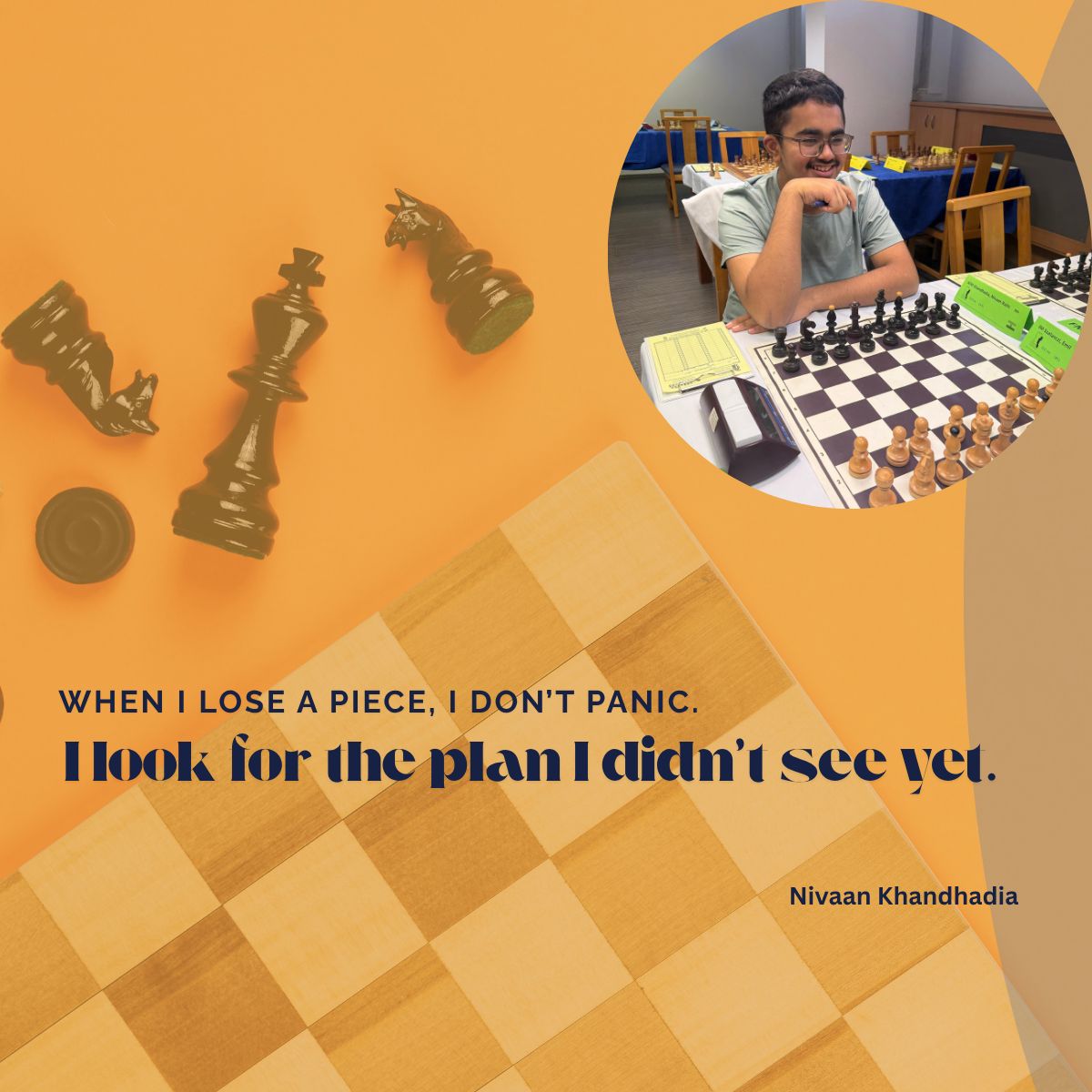 Nivaanplays's tweet image. When I lose a piece, I don’t panic—I look for the plan I didn’t see yet.

#MindOverMoves #ChessLearner #ResilientKid #chesslife  #youngchampion #minimaster
#chessmindset #nivaanonboard #smartmoves #risingstar #mindgame #chesskid #futuregrandmaster  #chessjourney #focusandgrow