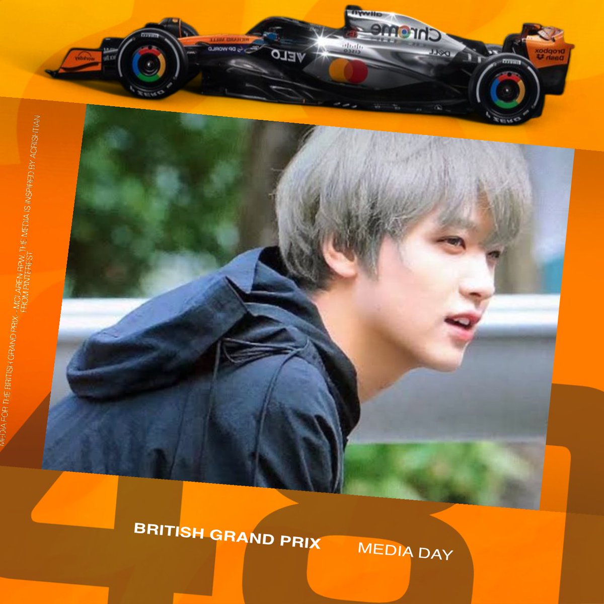 ⠀

🌐  UPDATES  /  DLRO4
Location:  silverstone circuit , u.k.

a beautiful day for the papayas and yes i did my hair.. it's supposed to be in fluro but it faded, so we have to make it work. 😆
⠀