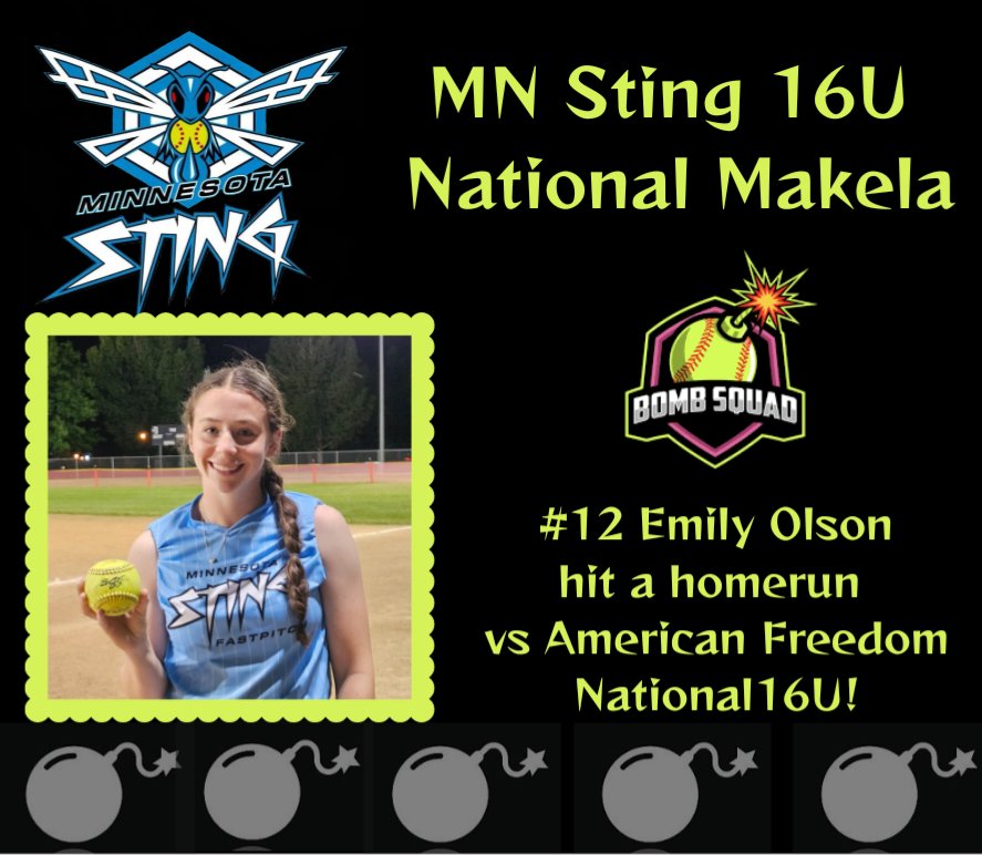 Great swing by #12 Emily Olson in our first Thursday night game!