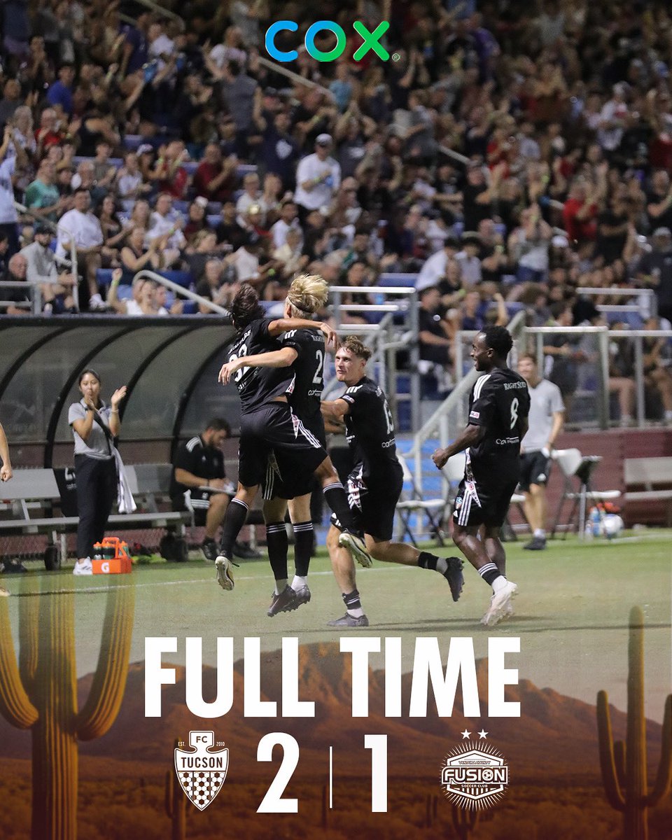 FC Tucson (@fctucson) on Twitter photo NEW NO.1️⃣
We defeat Ventura County Fusion to land at the top of the <a href="/USLLeagueTwo/">USL League Two</a> standings ❗️
A huge, thank you to all of our fans, sponsors, and partners for making our annual third of July Independence Day cCelebration and Fireworks Extravaganza so amazing🎇 NEW NO.1️⃣
We defeat Ventura County Fusion to land at the top of the <a href="/USLLeagueTwo/">USL League Two</a> standings ❗️
A huge, thank you to all of our fans, sponsors, and partners for making our annual third of July Independence Day cCelebration and Fireworks Extravaganza so amazing🎇