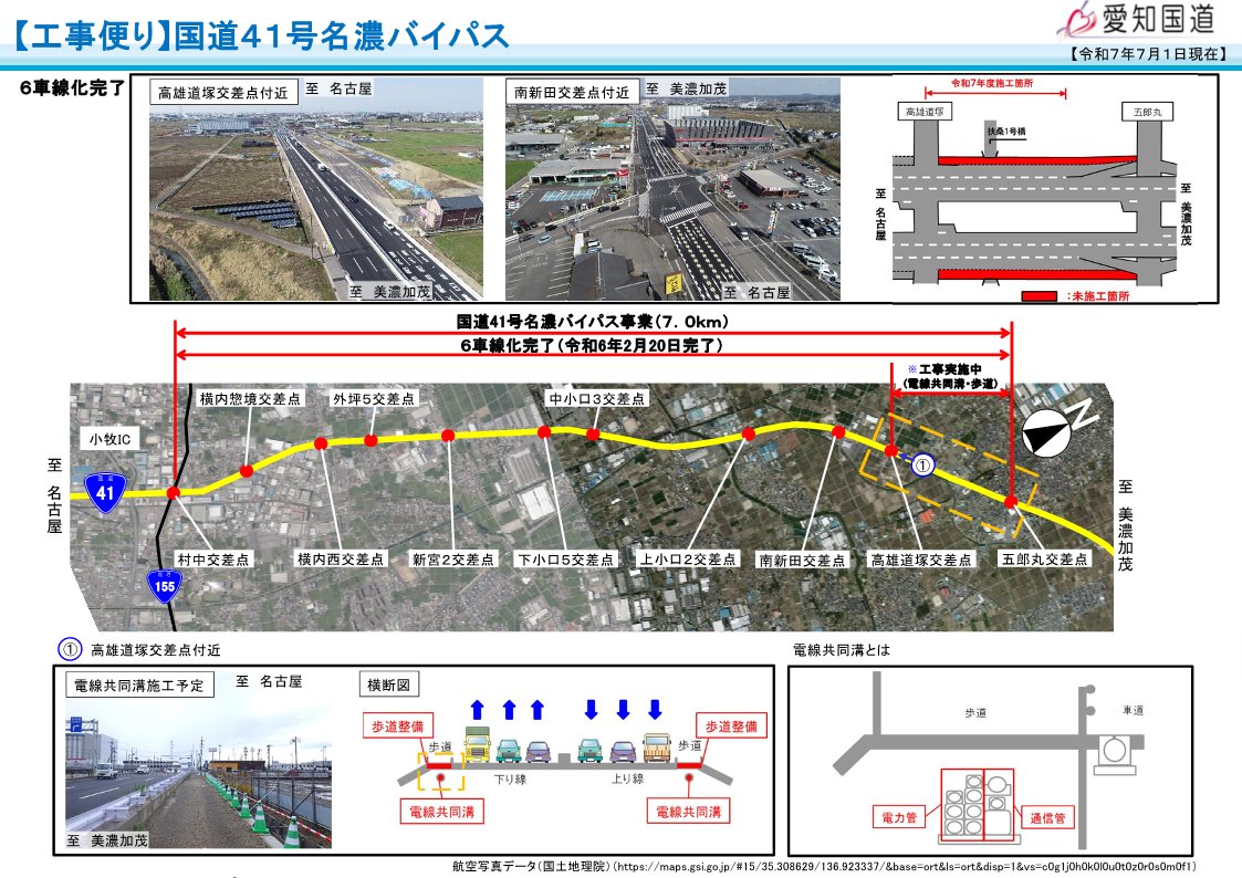 mlit_aikoku's tweet image. ╭━━━━━━━━━━╮
🍉 工事便り ☀️
7月号をUPしました👷
╰━━v━━━━━━━╯
cbr.mlit.go.jp/aikoku/journal…
#国道247号 #西知多道路 #国道302号 #国道41号 #名濃バイパス